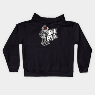 The Black Keys Retro Rockin' Red-Eyed Robot Tee (Double-Sided) Kids Hoodie